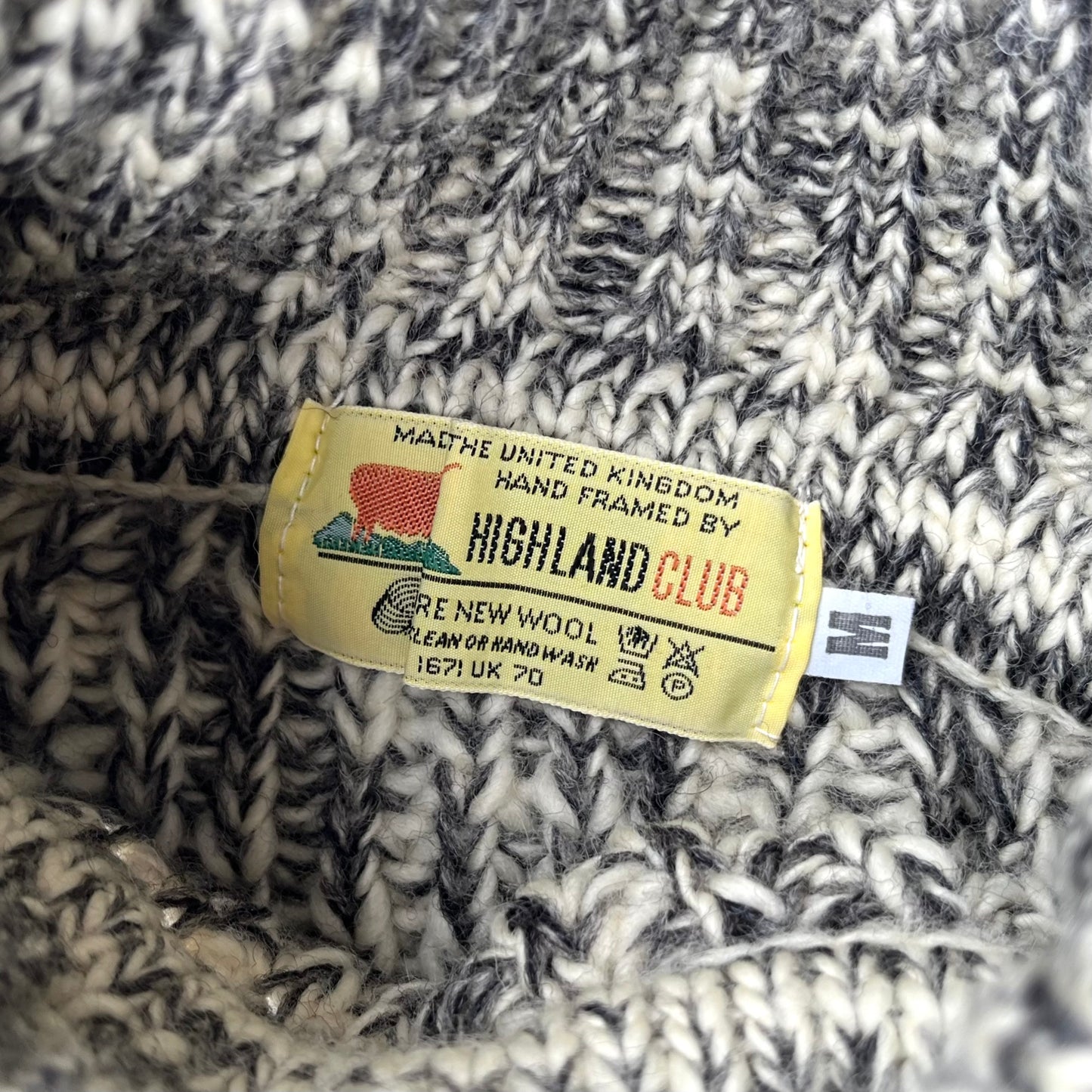 90-00's HIGHLAND CLUB / Turtleneck Wool Sweater (deadstock) イングランド製
