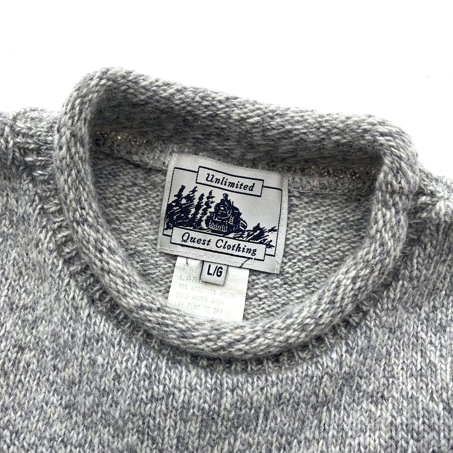 90's〜 Quest Clothing / Roll Neck Wool Sweater (dead stock) カナダ製
