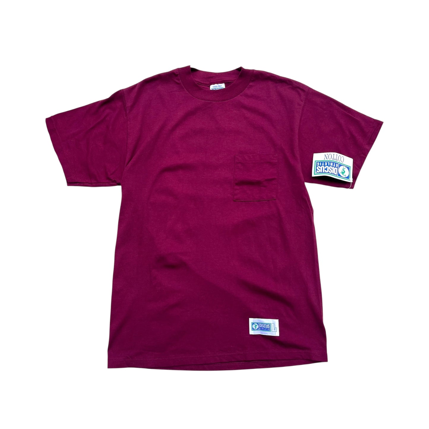 90's DISCUS ATHLETIC / Pocket S/S Tee (dead stock) USA製