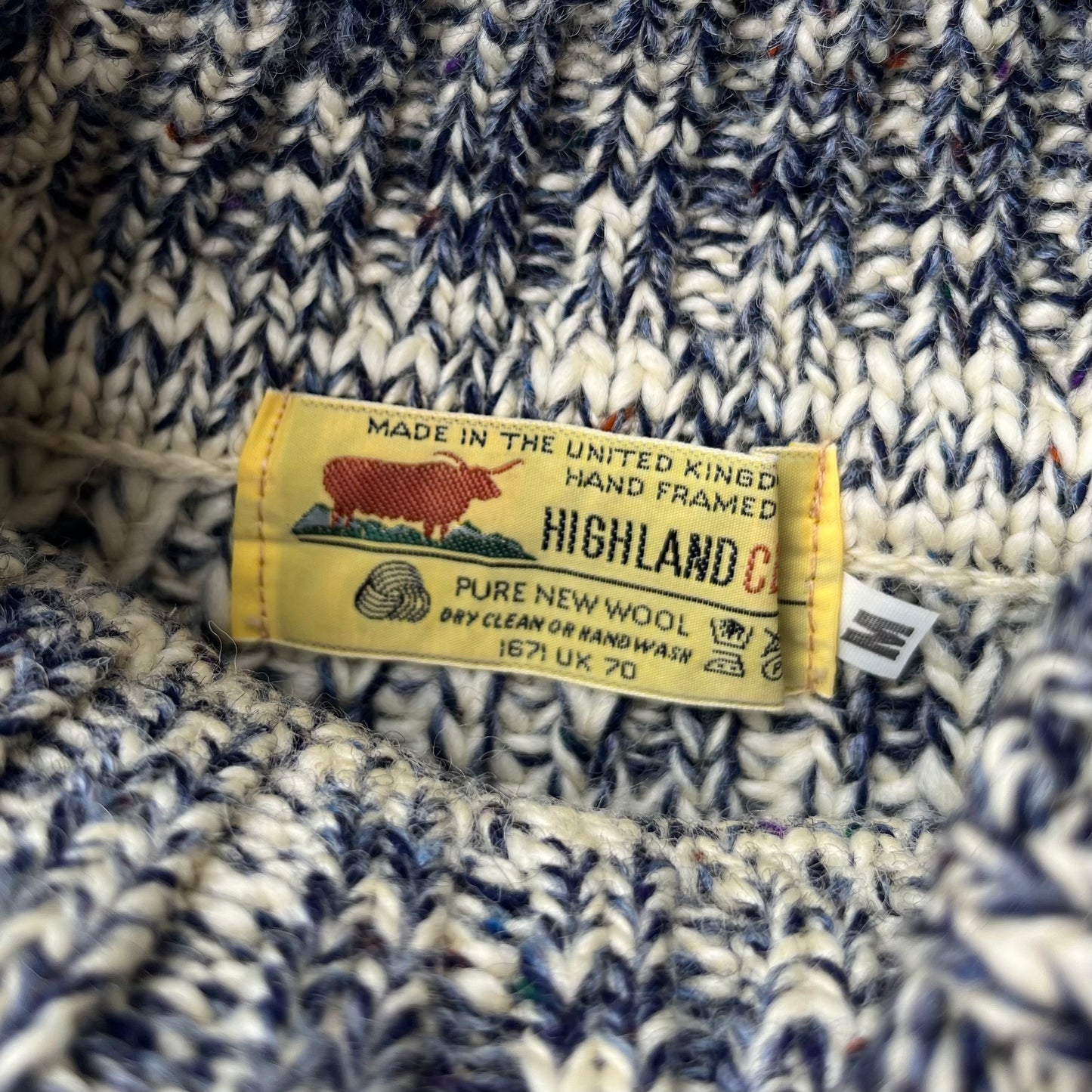 90's HIGHLAND CLUB  /  Turtleneck Wool Sweater (deadstock) イングランド製