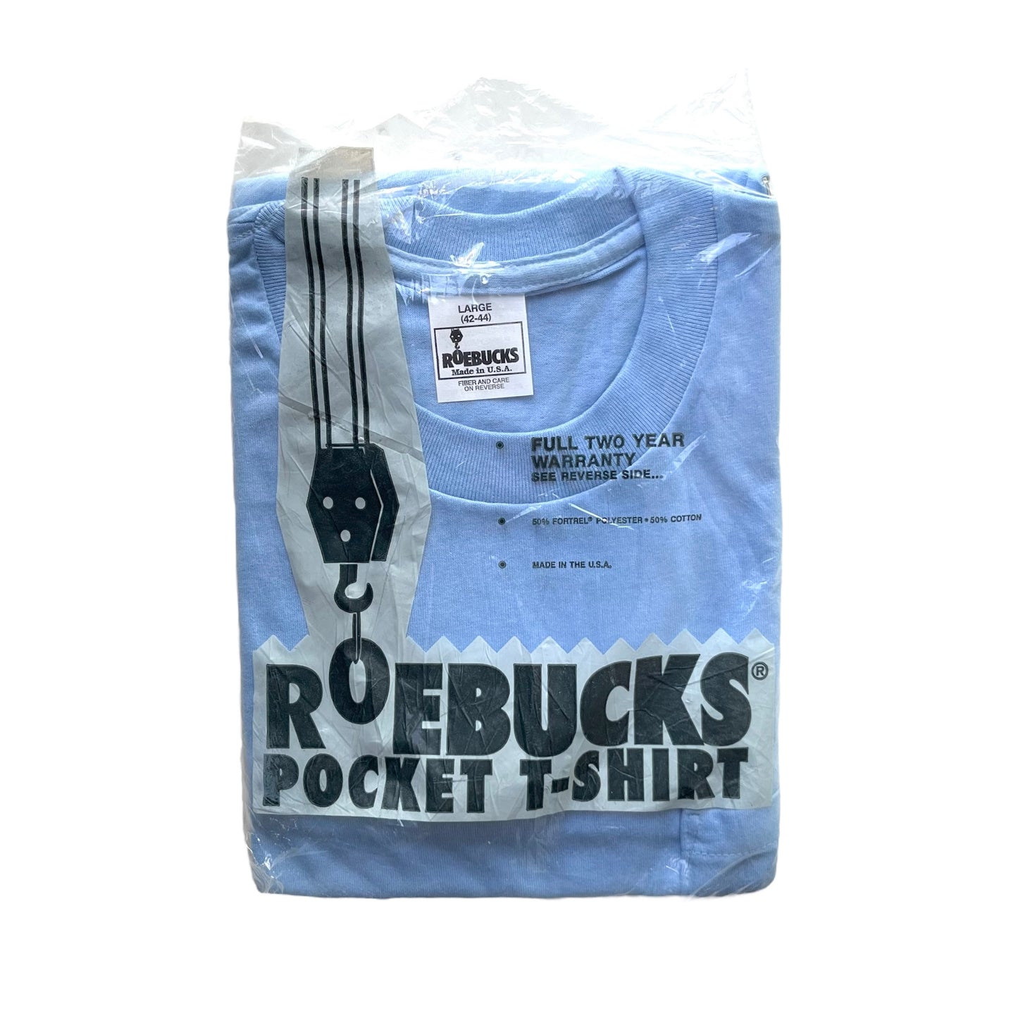 80's ROEBUCKS / Pocket Tee (deadstock) USA製