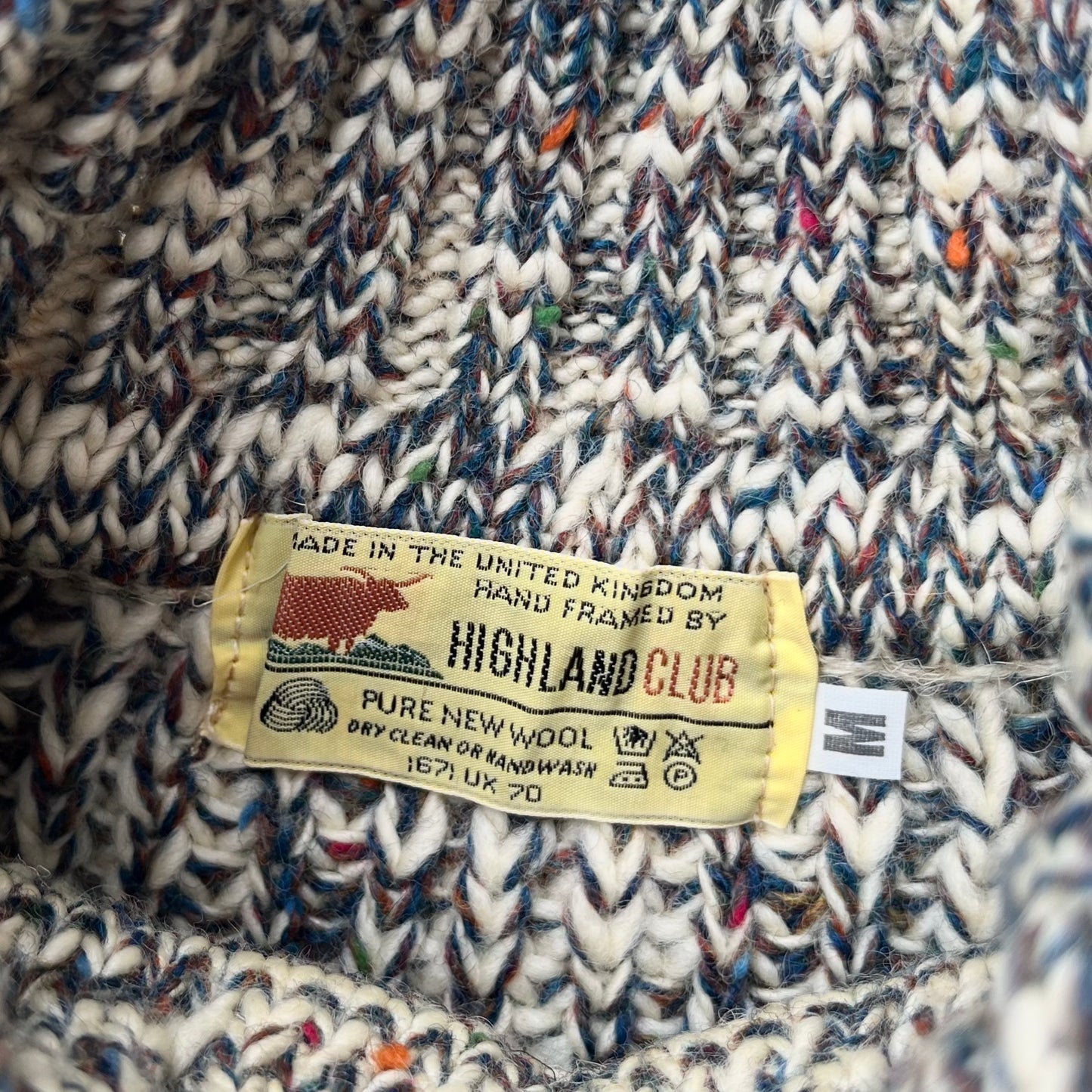 90's HIGHLAND CLUB  /  Turtleneck Wool Sweater (deadstock) イングランド製