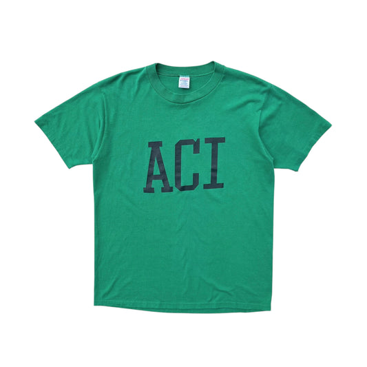 80-90's "ACI" Tee (used) USA製