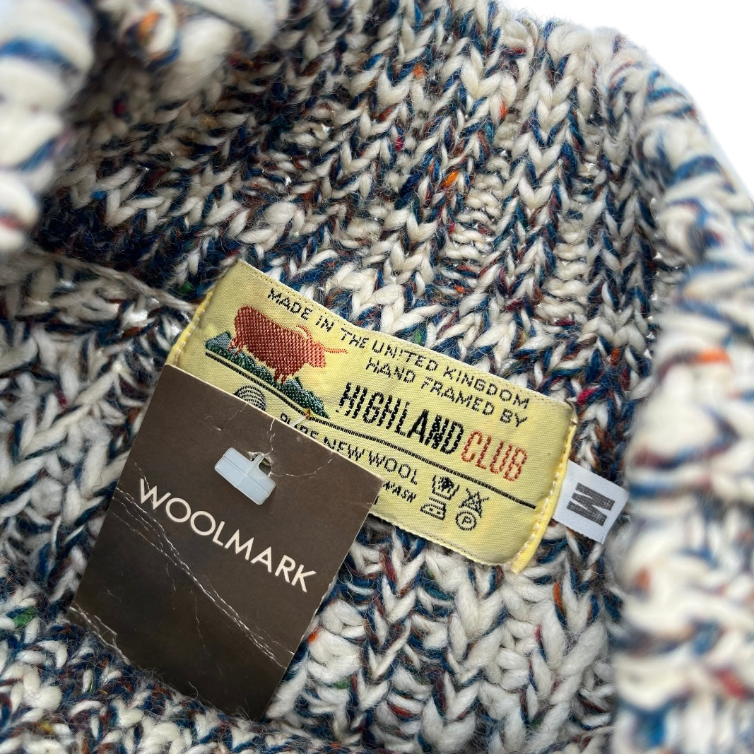 90's HIGHLAND CLUB / Highneck Wool Sweater (deadstock) イングランド