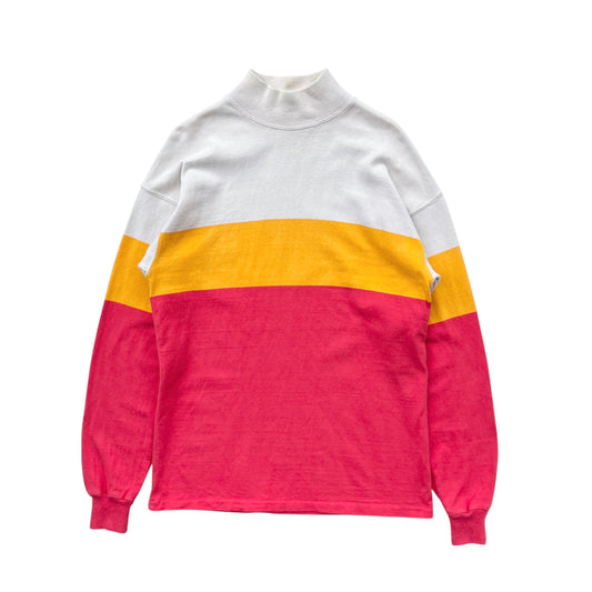 80's L.L.Bean / Mockneck  L/S Tee