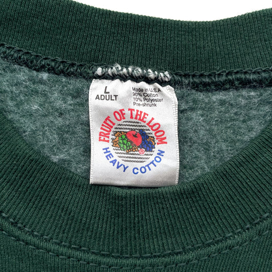 90's FRUIT OF THE LOOM / Heavy Cotton Crewneck Sweat (used) USA製