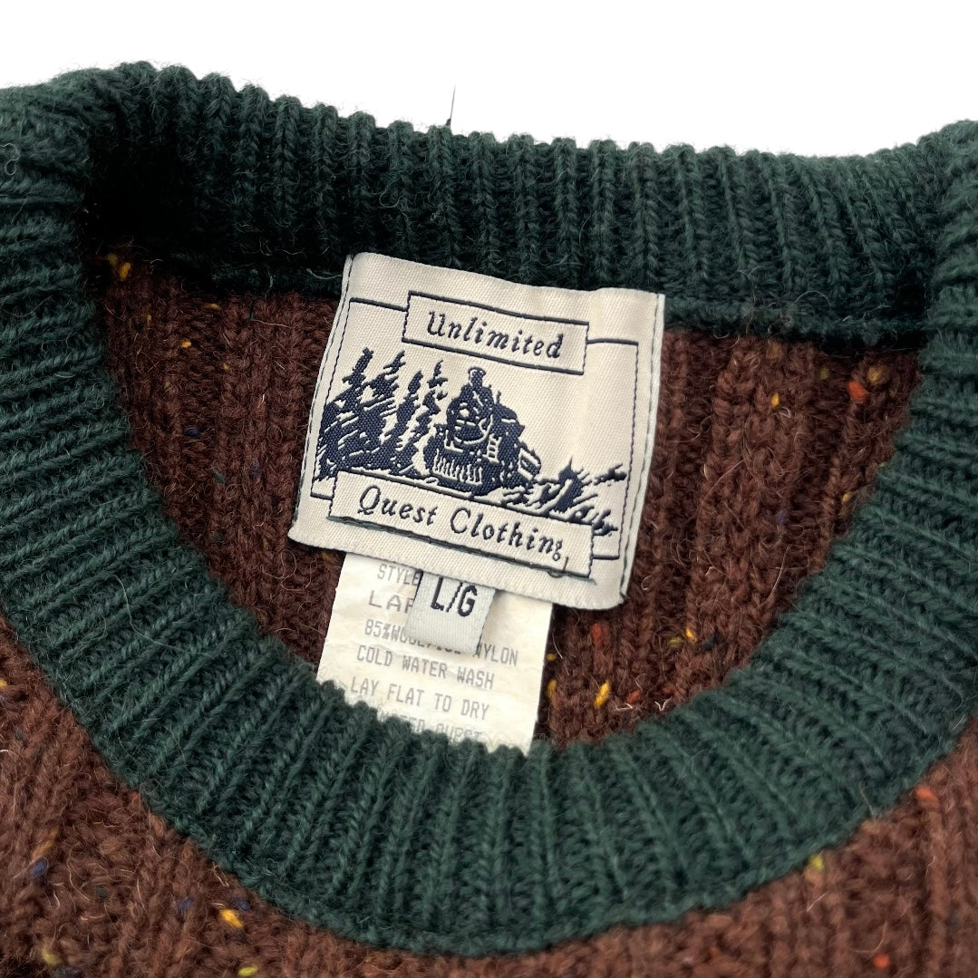 90's Quest Clothing / Wool Sweater (deadstock) Made in Canada