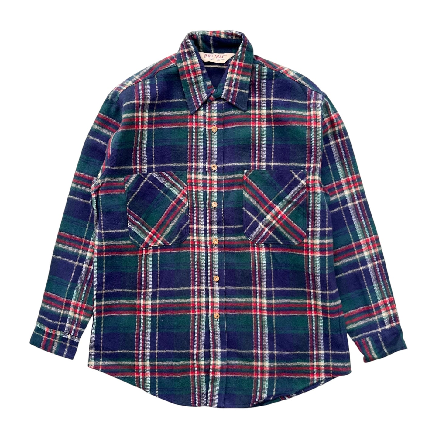 90's BIG MAC  /  Heavy Flannel Shirt (deadstock) USA製