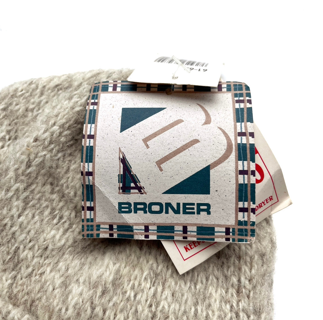 90's BRONER / Wool Beanie (dead stock) USA製