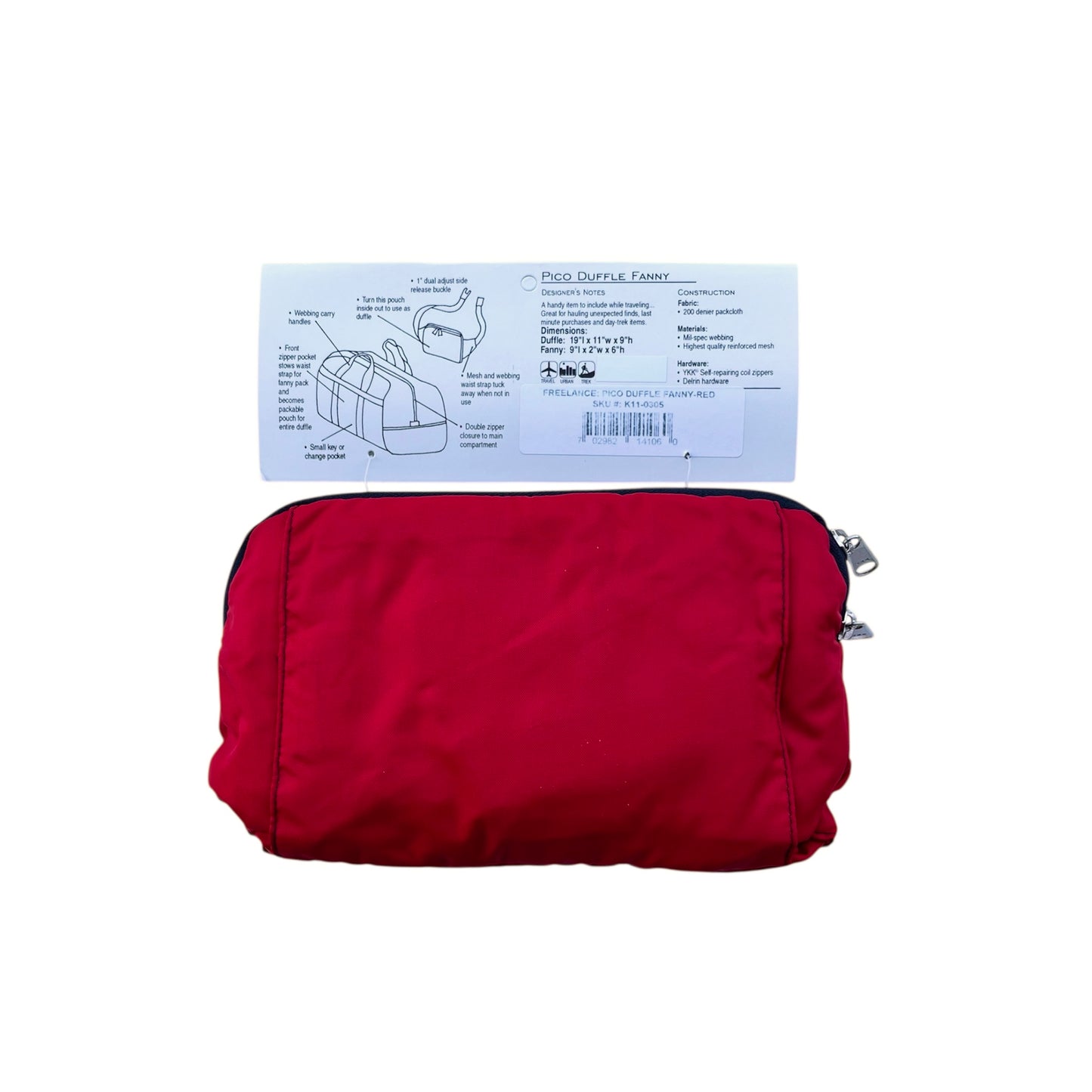 90's KIVA DESIGNS / PICO DUFFLE FANNY (deadstock)