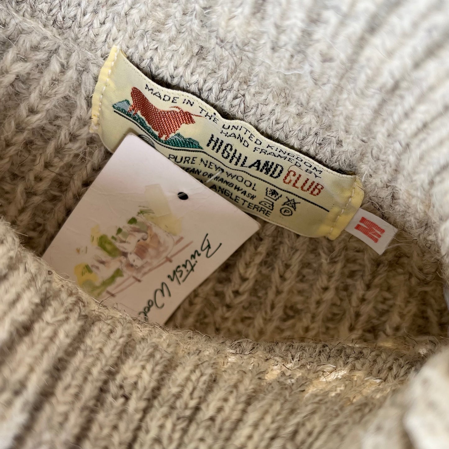 90's HIGHLAND  /  Turtle Neck Wool Sweater (deadstock) イングランド製