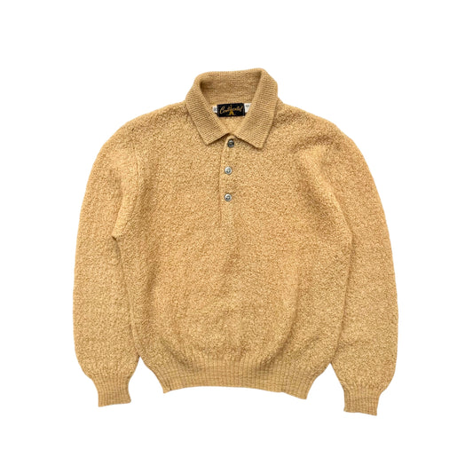 60's Continental / Mohair Knit Polo Sweater(used)