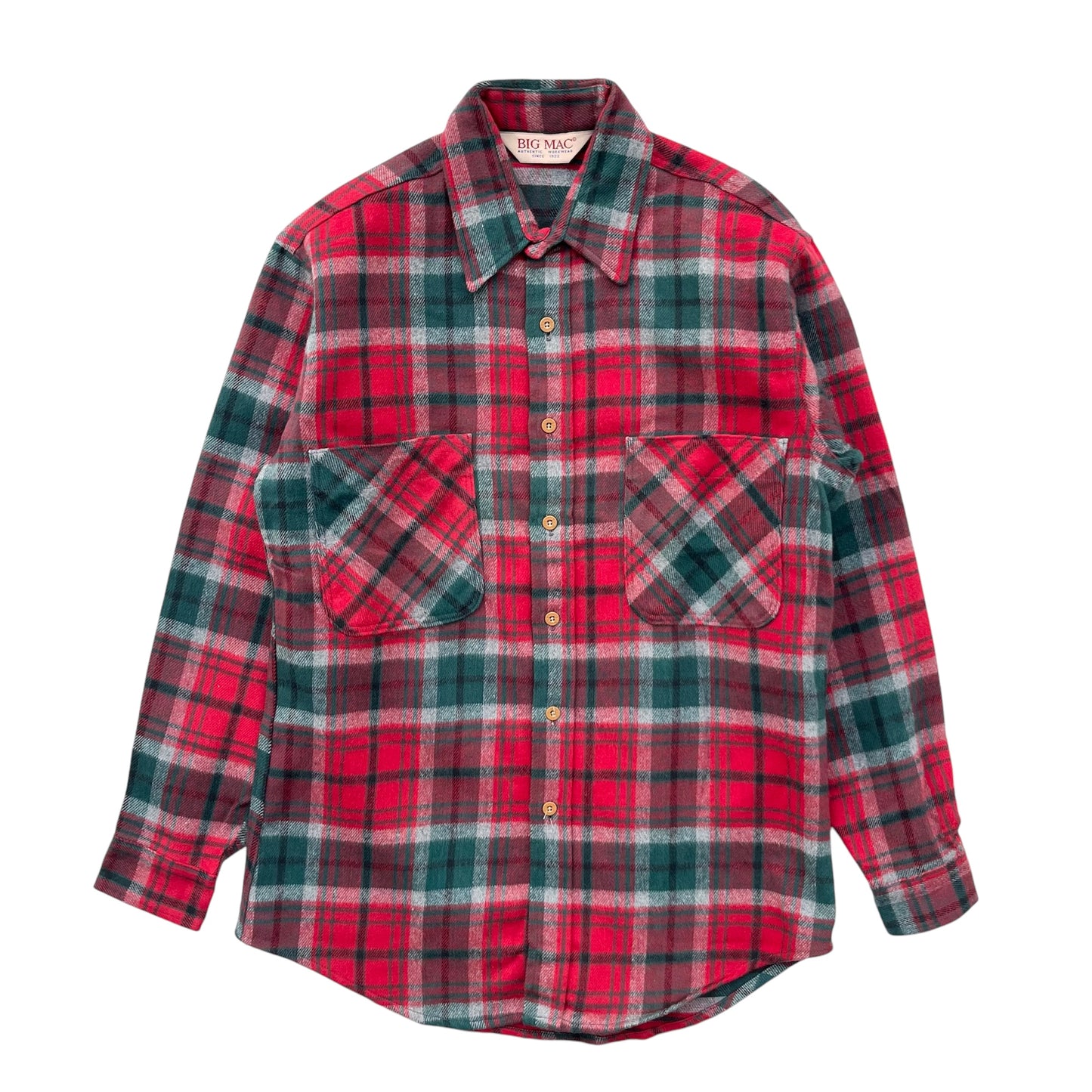 90's BIG MAC  /  Heavy Flannel Shirt (deadstock) USA製