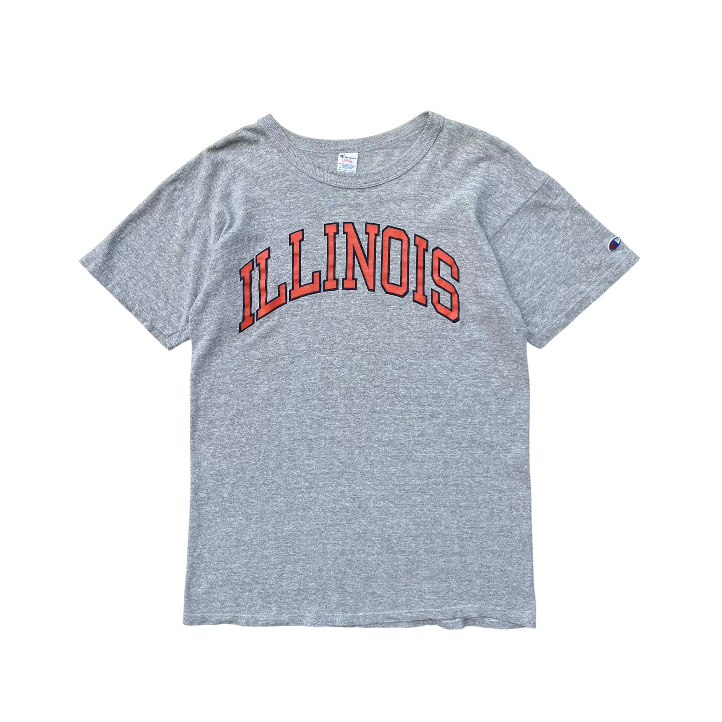 80's Champion / "ILLINOIS" S/S Tee (used) USA製